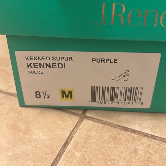 J.Renee purple sling back heels - Picture 6 of 8
